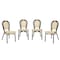 Flash Furniture Cannes Thonet French Bistro Stacking Chair, Natural PE Cane Rattan and Black Aluminum Frame, 4PK 4-SDA-AD642110-1-NAT-BK-GG - alternate 3